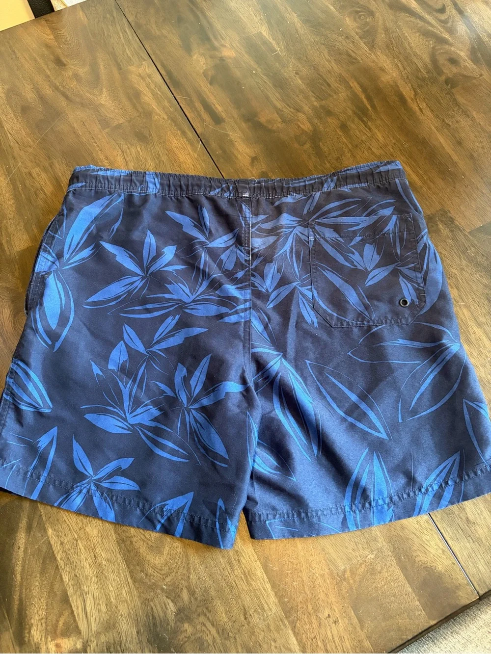 Michael Kors Navy and Blue Tropical Swim Shorts